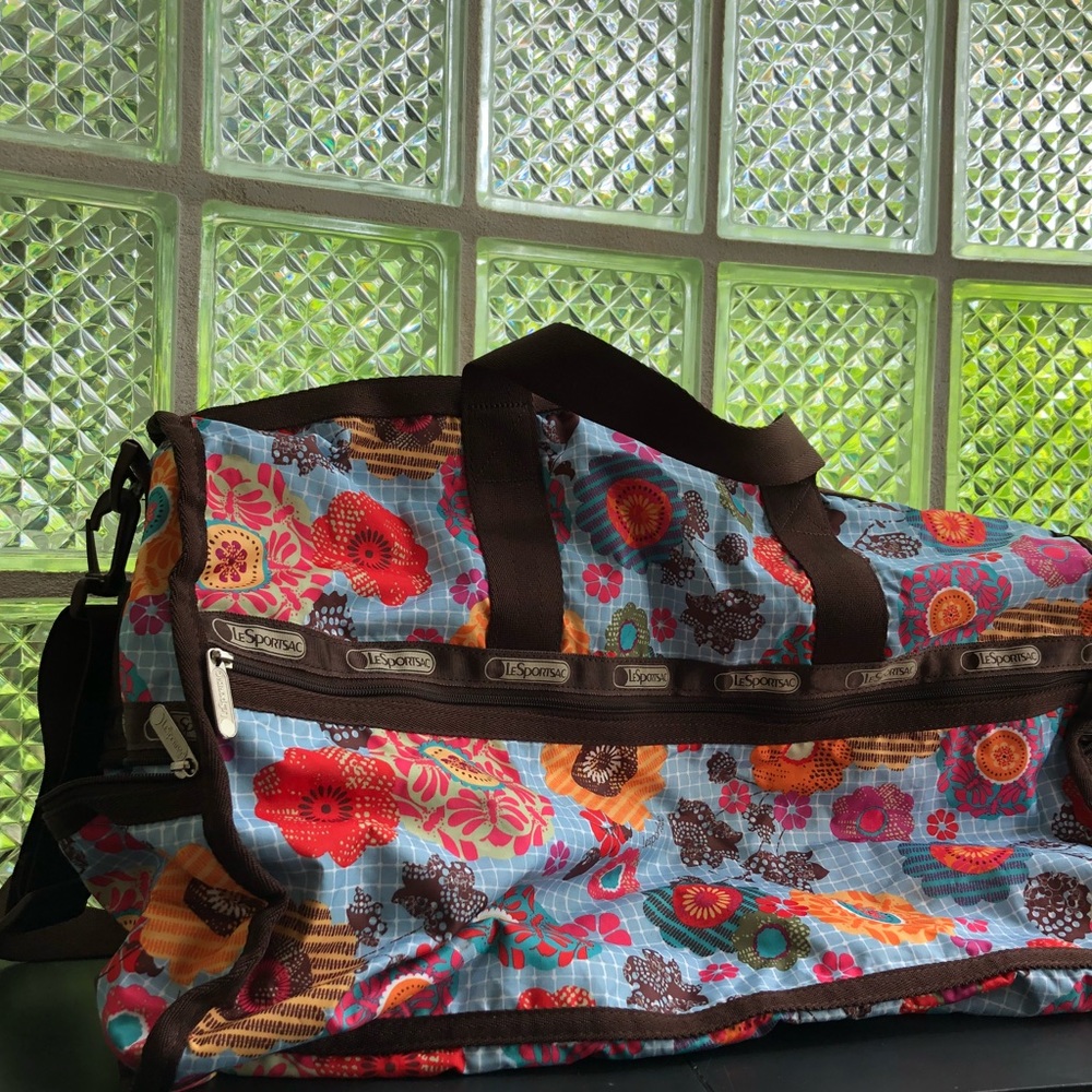 LESPORTSAC Floral Print Medium Duffel Bag